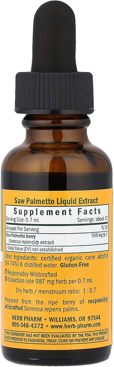 Saw Palmetto Tincture Liquid Extract - (PCOS, Hormones, Acne, Hair)