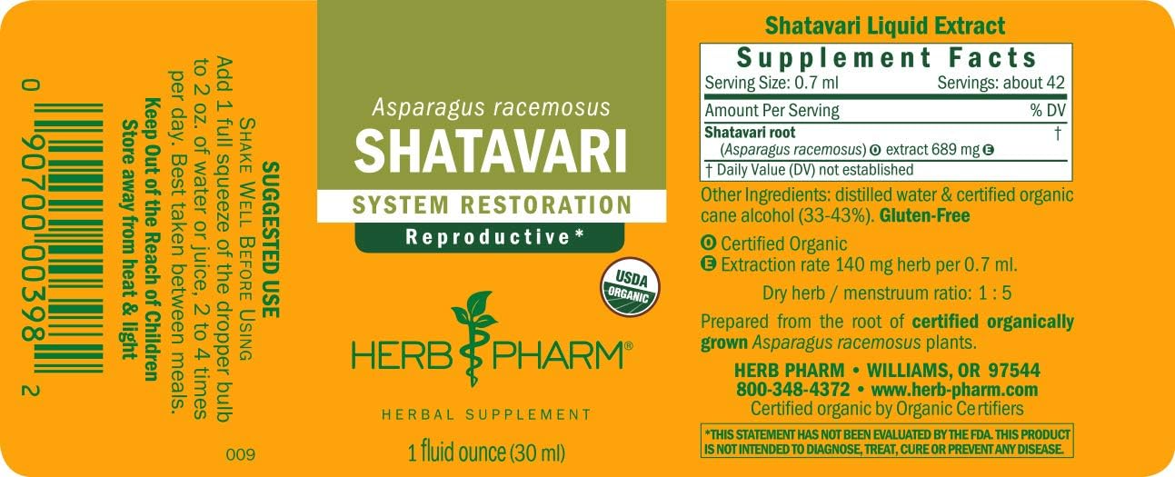 Shatavari Tinture Liquid Extract - (PCOS, Libido & Reproductive Health)