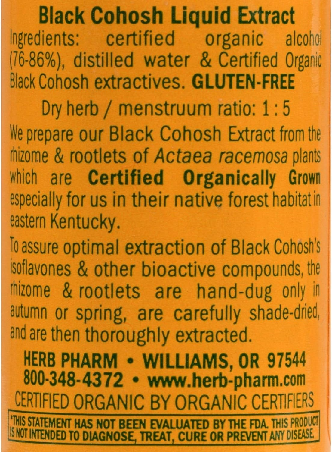 Black Cohosh Tincture Liquid Extract - (PCOS, Hormones, Menopause, Mood + More)