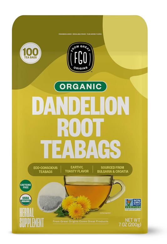 Dandelion Root Herbal Tea - (PCOS, Digestion, Liver & Hormones)