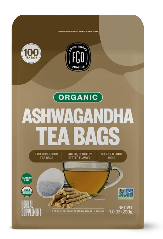 Ashwagandha Herbal Tea - (PCOS, Stress Relief + More)