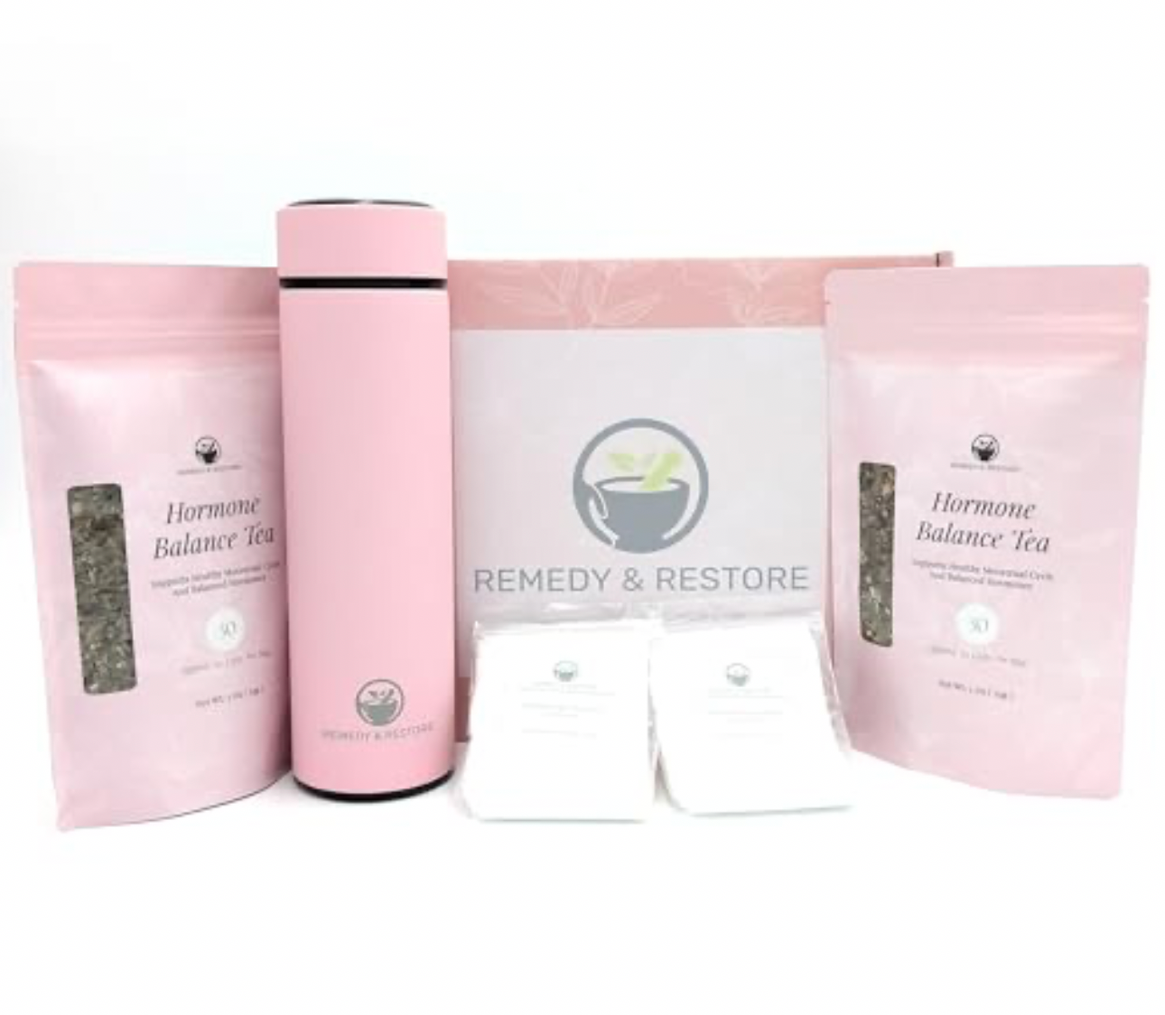 Hormone Balance Herbal Tea (Starter Kit) - 4 in 1 - (PCOS, Hormones, Fibroids & Reproductive Health)