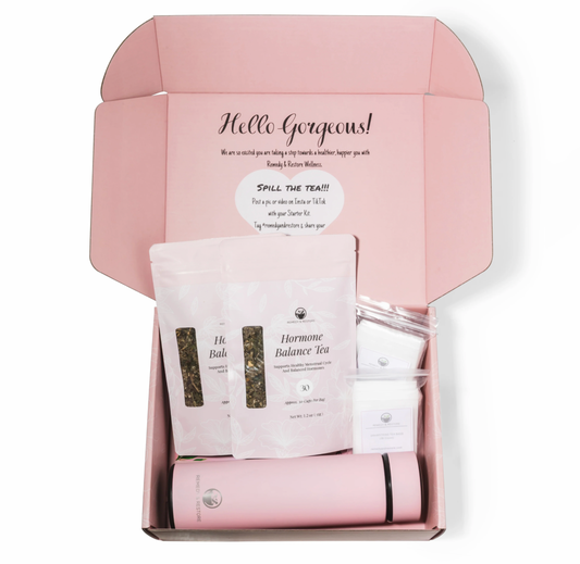 Hormone Balance Herbal Tea (Starter Kit) - 4 in 1 - (PCOS, Hormones, Fibroids & Reproductive Health)