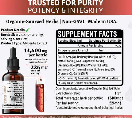 Parasite Candida Detox Tincture
