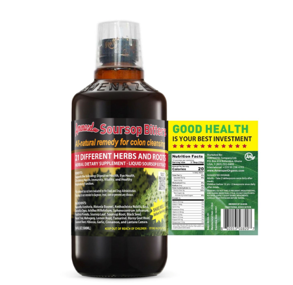 Soursop Detox Bitters - 21 Herb Colon Cleanse